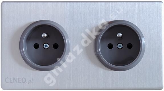i-govena-gniazdo-scienne-metal-podwojne-z-u-metg1p-2s-stal-szlifowana