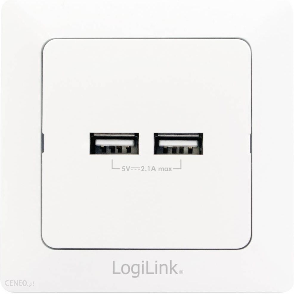 i-logilink-2-gniazda-usb-z-ip20-bialy-pa0163