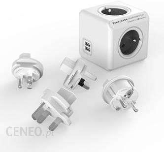 i-powercube-rozgaleznik-rewirable-usb-4-wtyczki-travel-plugs-szary